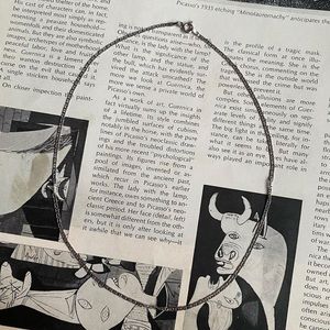 Vintage Sterling Silver Chain Necklace, 16”